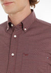 Tommy Hilfiger Houndstooth Print Shirt, Royal Berry