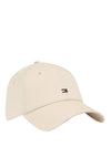 Tommy Hilfiger Essential Flag Baseball Cap, White Clay