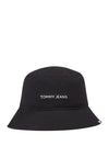 Tommy Jeans Linear Logo Bucket Hat, Black