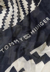 Tommy Hilfiger Essential Jagged Stripe Logo Scarf, Navy
