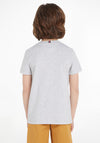 Tommy Hilfiger Boy Script Short Sleeve Tee, Grey