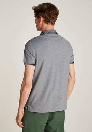 Tommy Hilfiger Oxford Two Tone Polo Shirt, Navy & White
