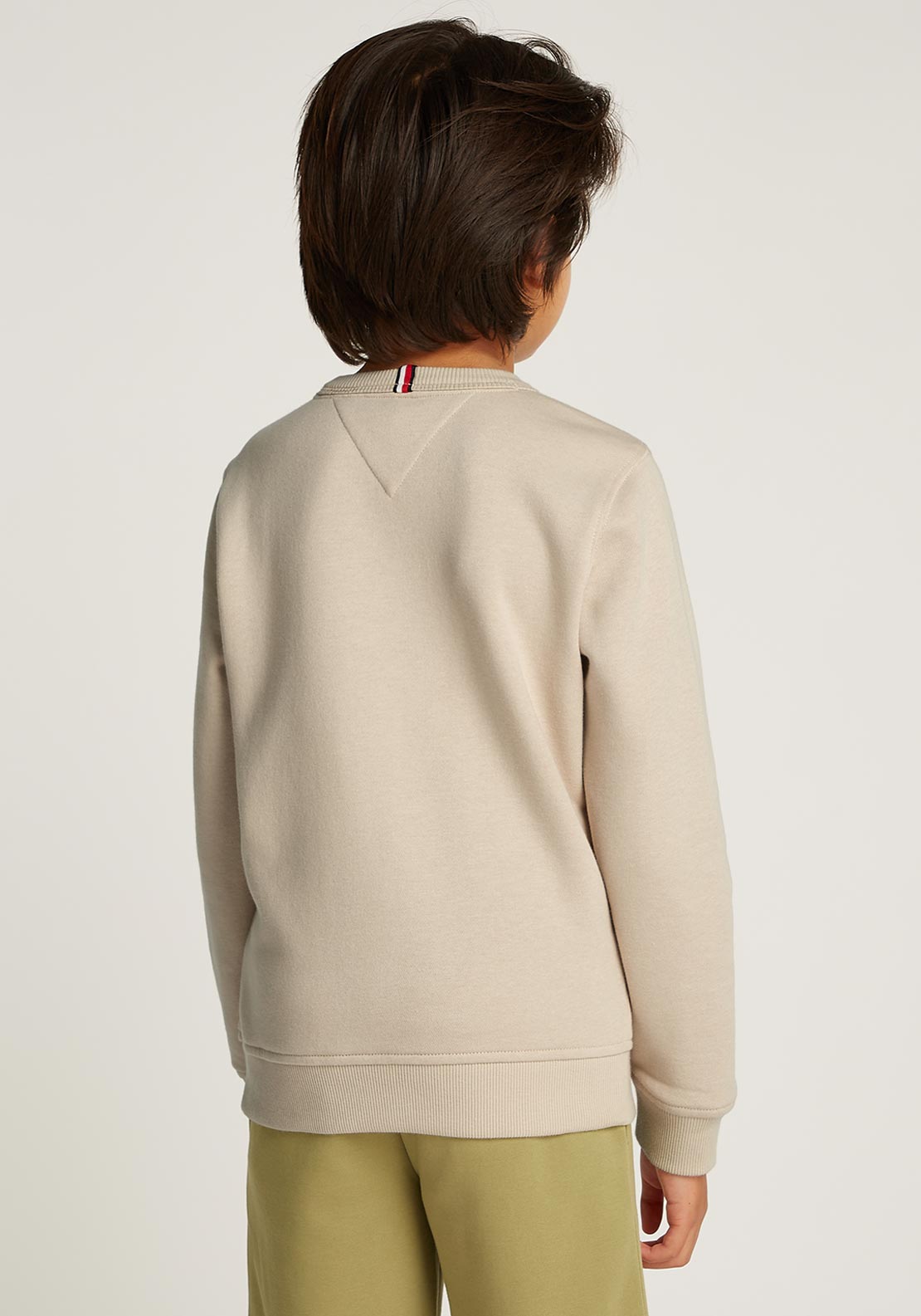 Tommy Hilfiger Boy Long Sleeve Sweater, Beige