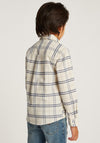 Tommy Hilfiger Boy Long Sleeve Cord Check Shirt, Beige