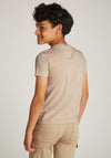 Tommy Hilfiger Boy Short Sleeve Logo Tee, Beige