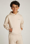 Tommy Hilfiger Boy Long Sleeve Logo Hoodie, Classic Beige