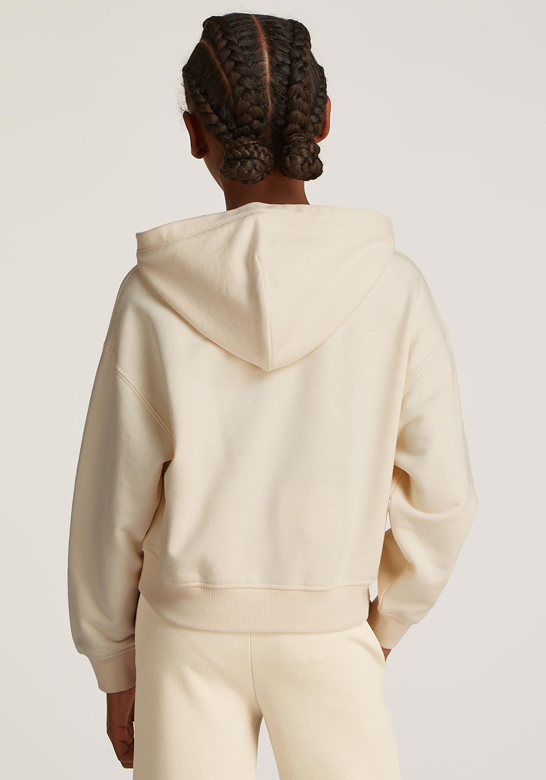 Tommy Hilfiger Girl New York Long Sleeve Hoodie, Beige