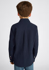 Tommy Hilfiger Boy Long Sleeve Waffle Shirt, Navy