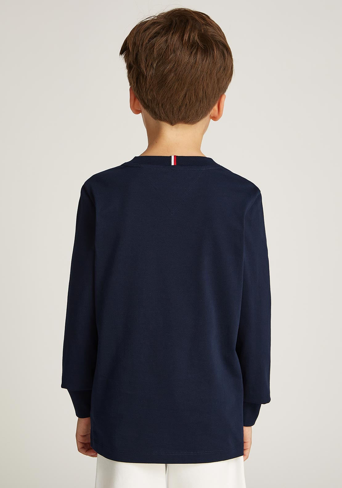 Tommy Hilfiger Boy Long Sleeve Monotype Top, Navy