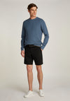 Tommy Hilfiger Herringbone Knit Crew Neck Sweater, Blue