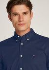 Tommy Hilfiger Flex Slim Fit Dobby Shirt, Carbon Navy