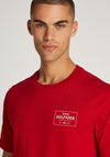 Tommy Hilfiger Monotype Printed Label T-Shirt, Medium Red