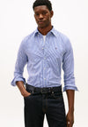 Tommy Hilfiger Flex Poplin Stripe Shirt, Wedge Blue