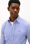 Tommy Hilfiger Flex Poplin Stripe Shirt, Wedge Blue