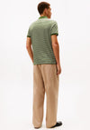 Tommy Hilfiger Liquid Cotton Stripe Polo Shirt, Pine Green