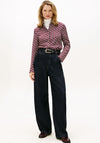 Tommy Hilfiger Womens Vis Twill Shirt, Red