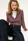Tommy Hilfiger Womens Vis Twill Shirt, Red