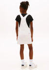 Tommy Hilfiger Girl Heritage Dungaree Dress, White