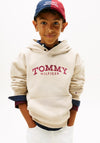 Tommy Hilfiger Boy Monotype Long Sleeve Hoodie, Beige