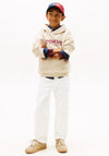 Tommy Hilfiger Boy Monotype Long Sleeve Hoodie, Beige