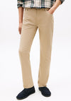 Tommy Hilfiger Denton Sateen Straight Leg Chinos, Beige