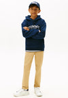 Tommy Hilfiger Boy Mono Print Long Sleeve Hoodie, Navy
