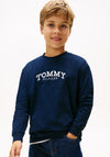 Tommy Hilfiger Boy Print Long Sleeve Top, Navy