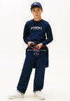 Tommy Hilfiger Boy Print Long Sleeve Top, Navy
