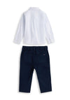 Tommy Hilfiger Baby Boy Stripe Shirt & Chino Set, Navy