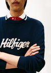 Tommy Hilfiger Graphic Knit Sweater, Dark Night Navy