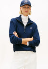 Tommy Hilfger Womens Script Terry Half Zip Sweatshirt, Navy