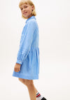 Tommy Hilfiger Girl Stripe Long Sleeve Shirt Dress, Blue