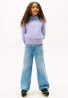 Tommy Hilfiger Girl Long Sleeve Sweater, Purple