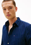 Tommy Hilfiger Heritage Oxford Pin Stripe Shirt, Preppy Navy