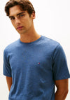 Tommy Hilfiger Flag Embroidery T-Shirt, Navy Heather