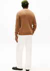 Tommy Hilfiger Cable Knit Crew Neck Sweater, Brown