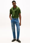 Tommy Hilfiger Crew Neck Embroidered Flag T-Shirt, Pine Green