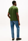 Tommy Hilfiger Crew Neck Embroidered Flag T-Shirt, Pine Green