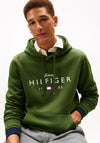 Tommy Hilfiger Logo Graphic Flex Hoodie, Pine Green