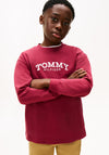 Tommy Hilfiger Boy Print Long Sleeve Top, Wine