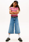 Tommy Hilfiger Girl Ribbed Short Sleeve Tee, Pink