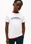 Tommy Hilfiger Boy Monotype Short Sleeve Tee, White