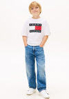 Tommy Hilfiger Boy Heritage Short Sleeve Tee, White