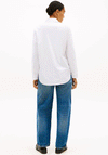 Tommy Hilfiger Womens Oxford Embroidered Shirt, White