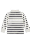 Tommy Hilfiger Baby Boy Long Sleeve Stripe Polo, Off White