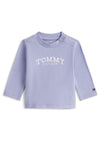 Tommy Hilfiger Baby Boy Logo Long Sleeve Tee, Purple