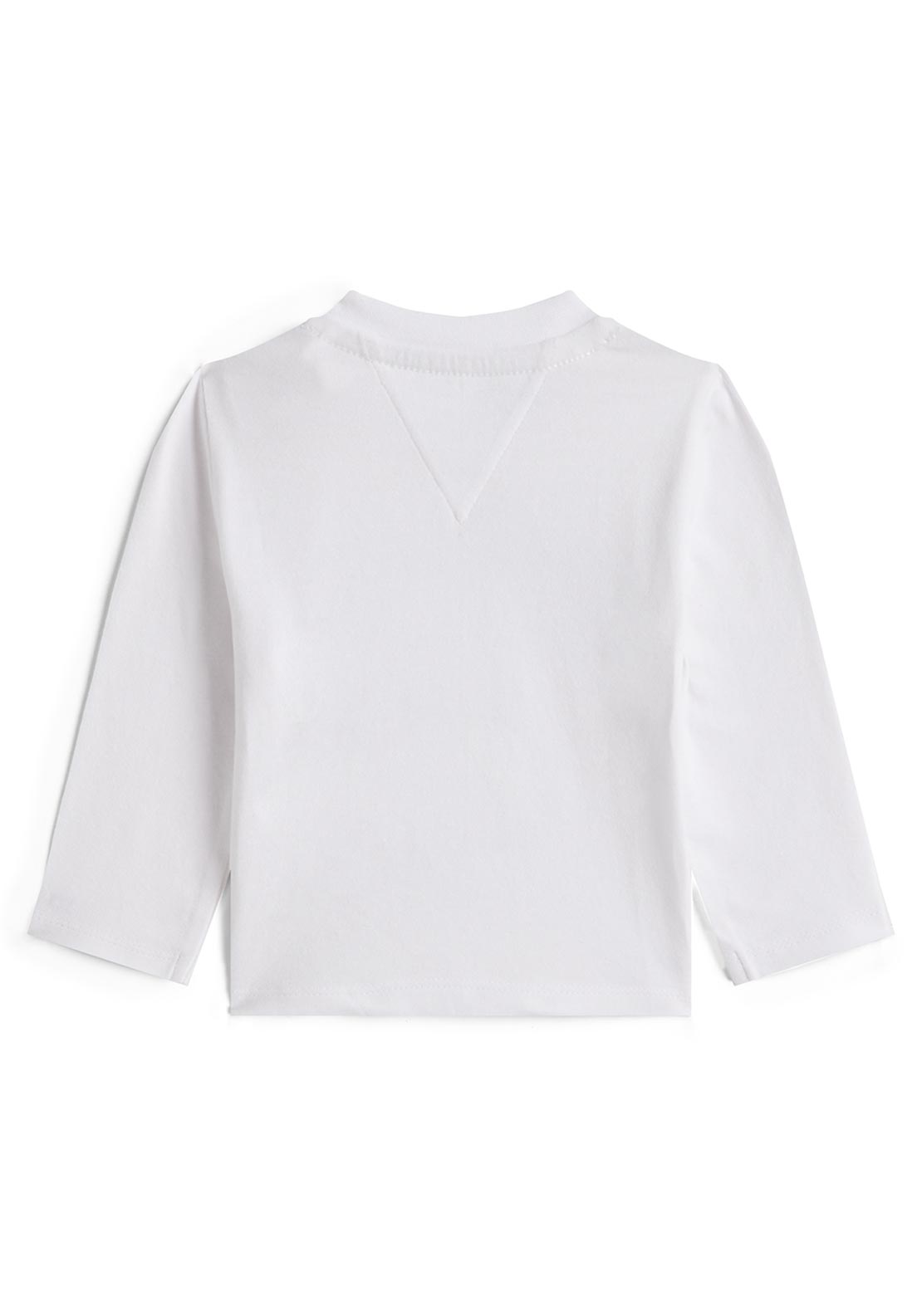 Tommy Hilfiger Baby Boy Logo Long Sleeve Tee, White
