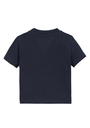 Tommy Hilfiger Baby Boy Graphic Short Sleeve Tee, Navy