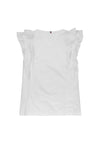 Tommy Hilfiger Girls Frill Broderie Top, White