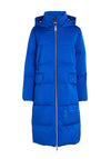 Tommy Hilfiger Womens Sateen Down Maxi Coat, Electric Blue